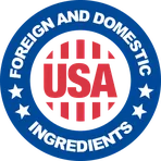 Foreign and domestic ingredients, USA badge